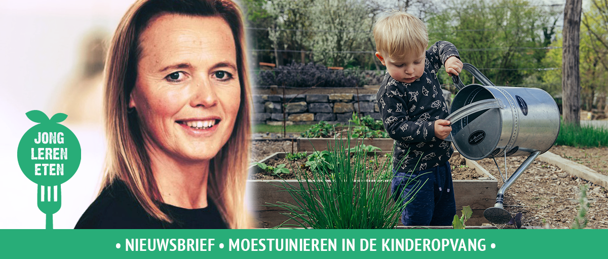 Banner met miranda en kind